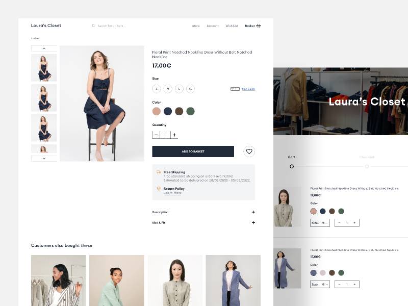 Figma Laura's Closet Website E-Commerce Template