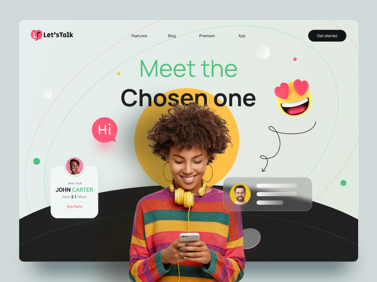 Figma Lets Talk Landing Page Free Download