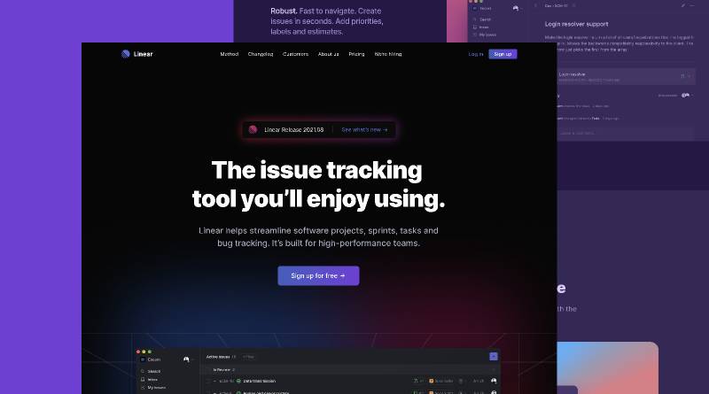 Figma Linear App Website recreation