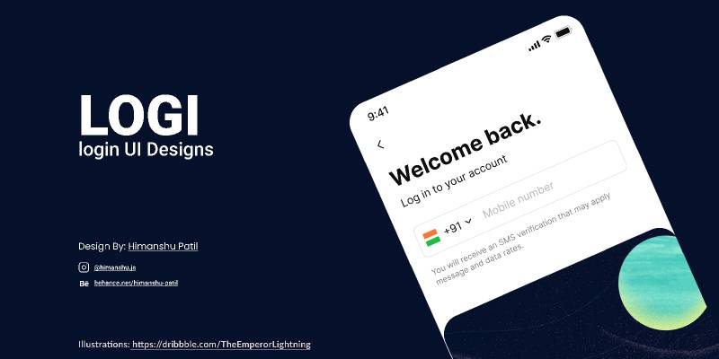 Figma Login UI Designs Free Download