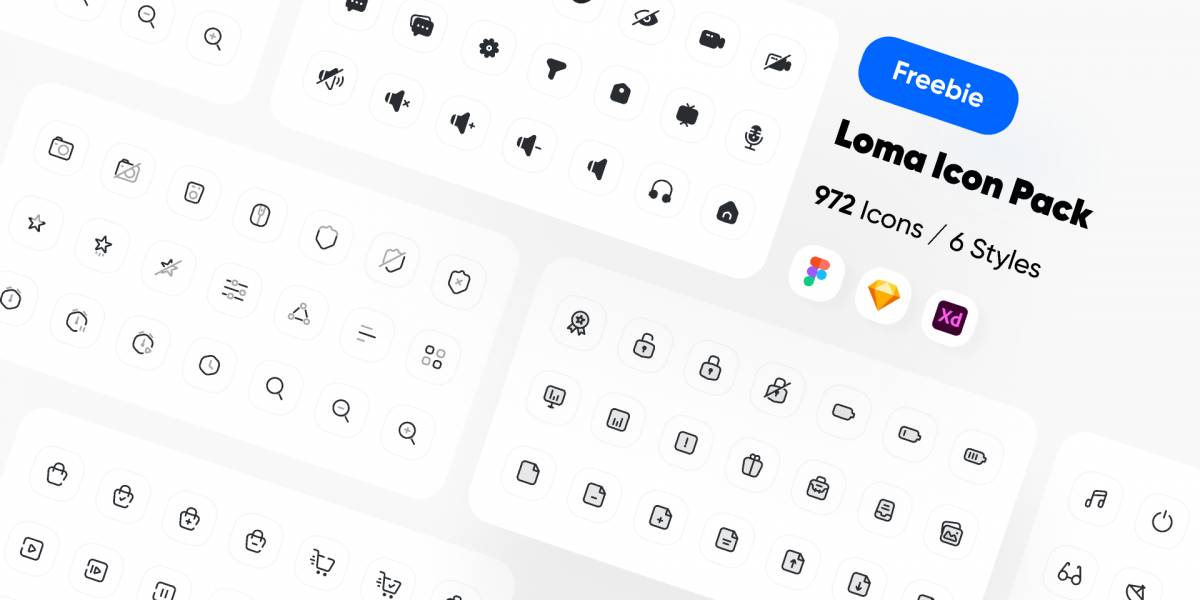 Figma loma Icon Pack (972 icons) Free Download