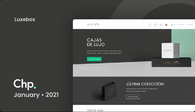 Figma LuxeBox Box Store Landing Page