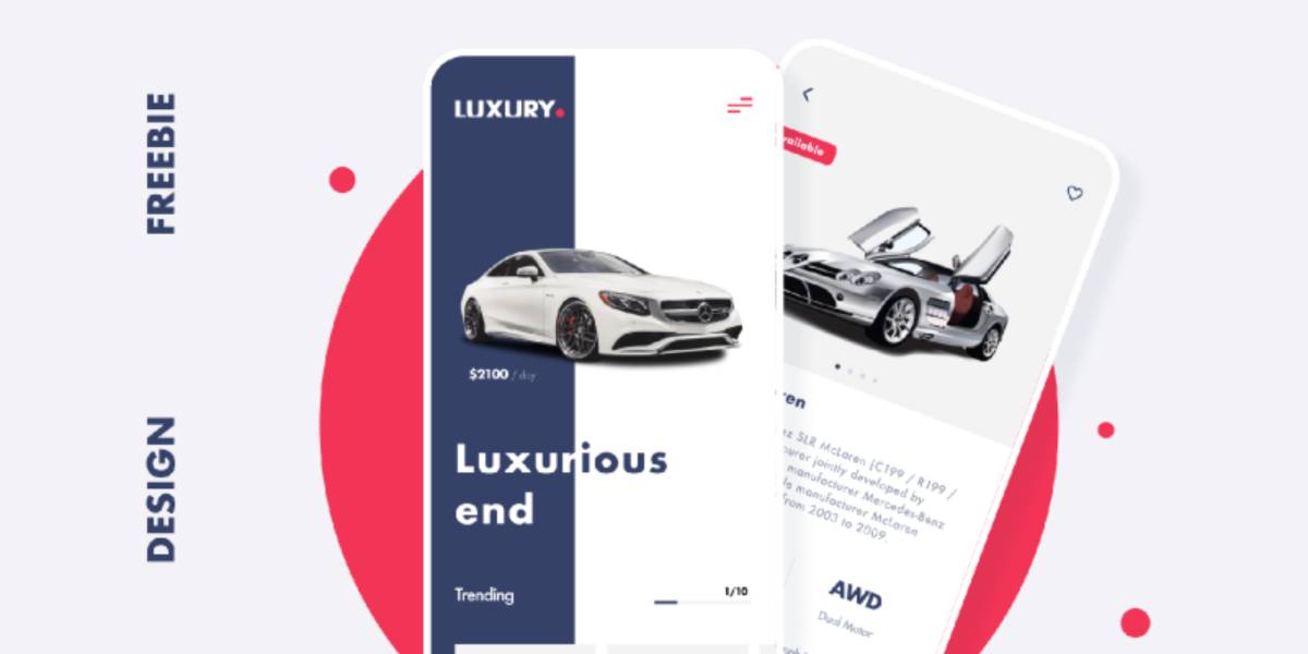 Figma Luxurious Car Rental UI