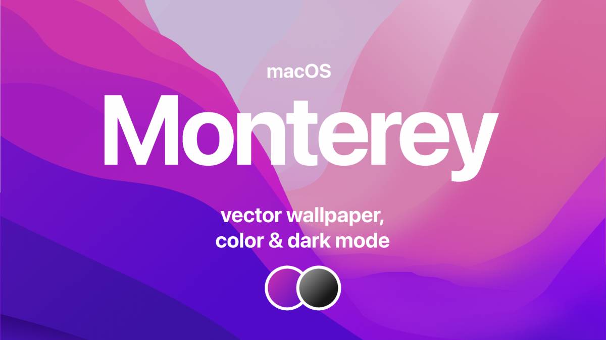 Figma macOS Monterey Vector Wallpaper