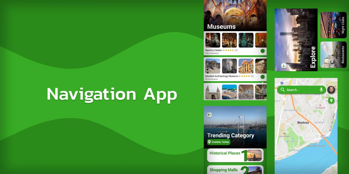 Figma Map Navigation App Template