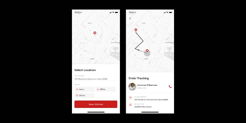 Figma Map Navigation Mobile App UI Kit Template