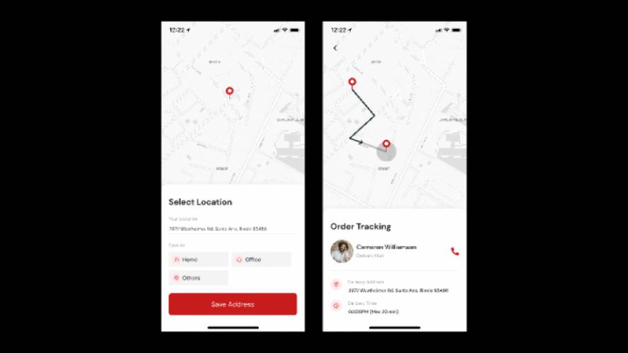 Figma Map Navigation Mobile App UI Kit Template