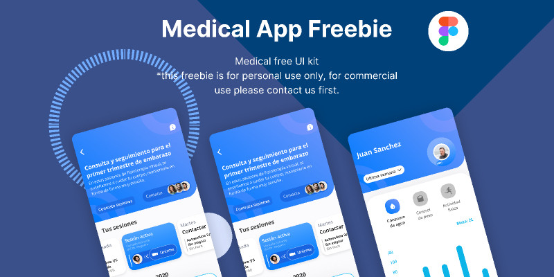 Figma Medical App Freebie Template