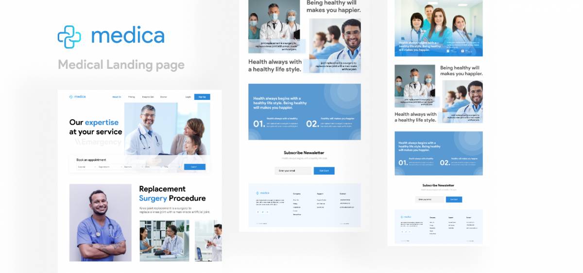 Figma Medical Landing page