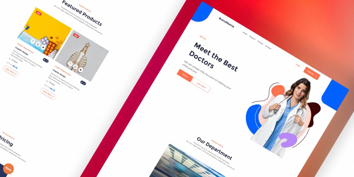 Figma Medical Solved Template Free Download