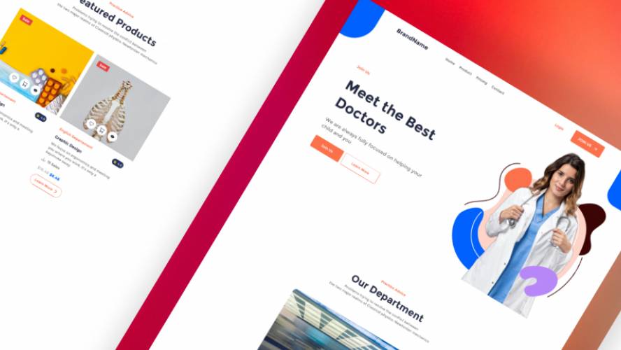 Figma Medical Solved Template Free Download