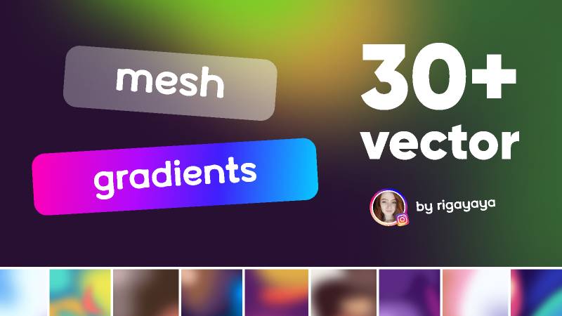 Figma Mesh Gradients Free Template