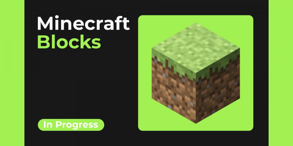 Figma Minecraft Blocks Illustrations Template