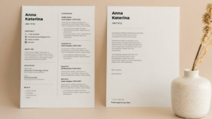 Figma Minimal Resume and Cover letter template