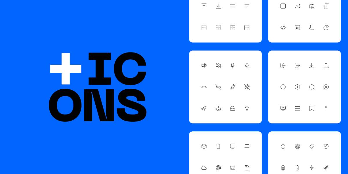 Figma Minimalistic outline style icon pack