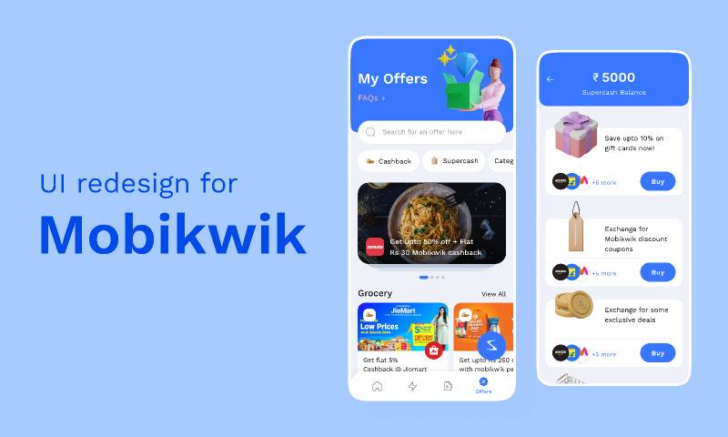 Figma mobikwik redesign Mobile App