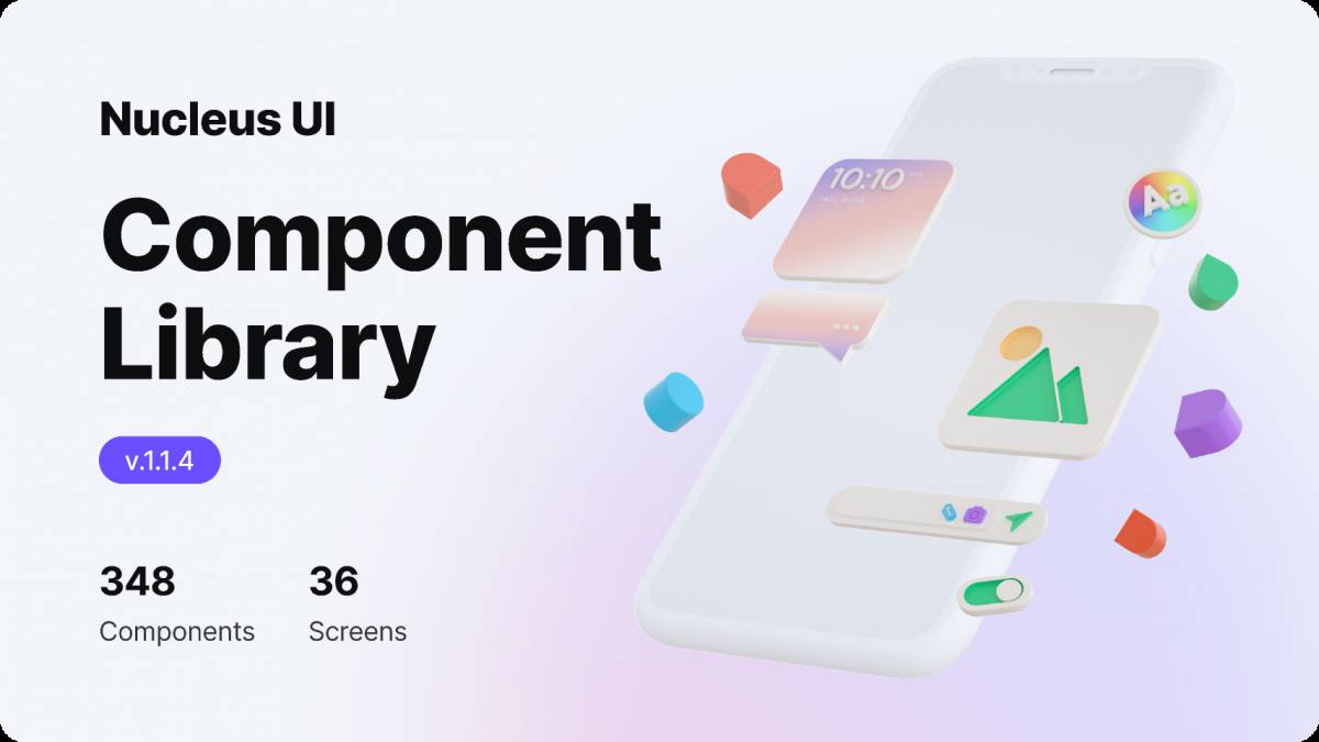 Figma Mobile App UI Component Library (Nucleus UI)
