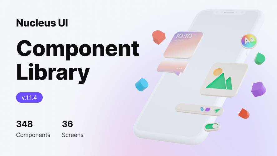 Figma Mobile App UI Component Library (Nucleus UI)