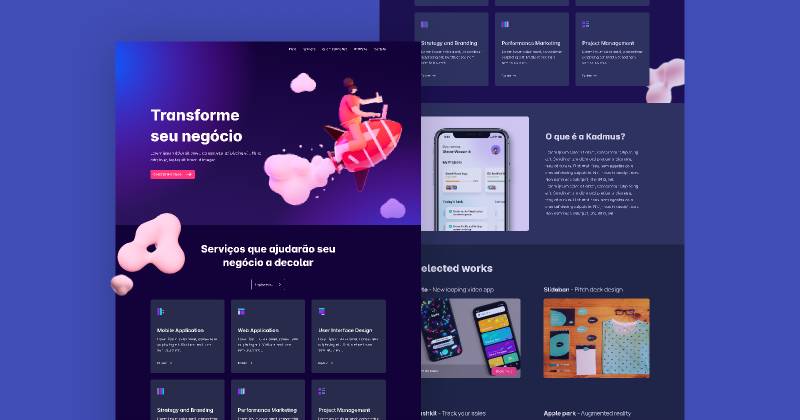 Figma Mobile Landing Page Template