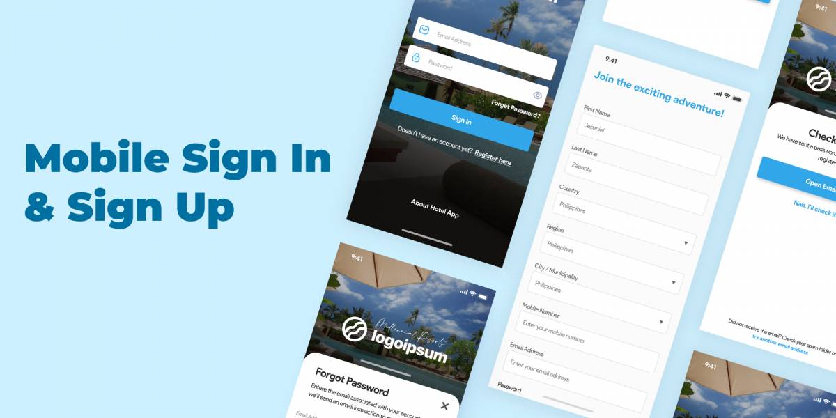 Figma Mobile Sign In & Sign Up UI Kit Free Download