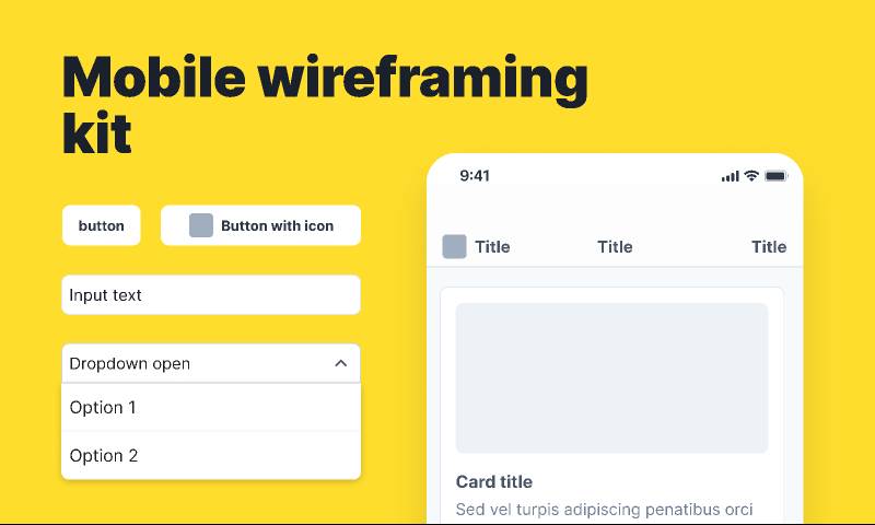 Figma Mobile Wireframe Uikit