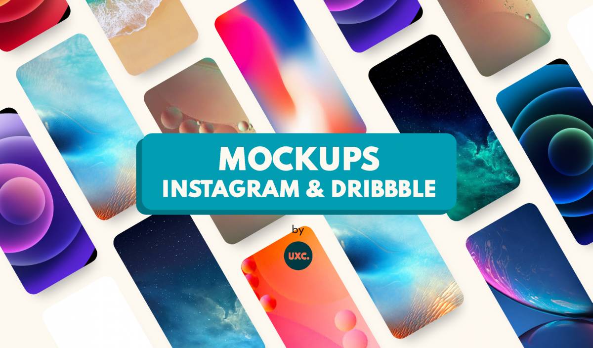 Figma Mockup Dribbble & Instagram Template