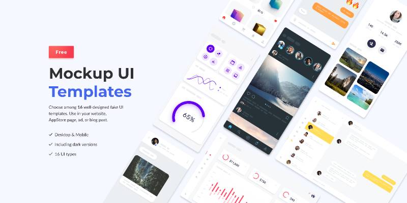 Figma Mockup UI Templates