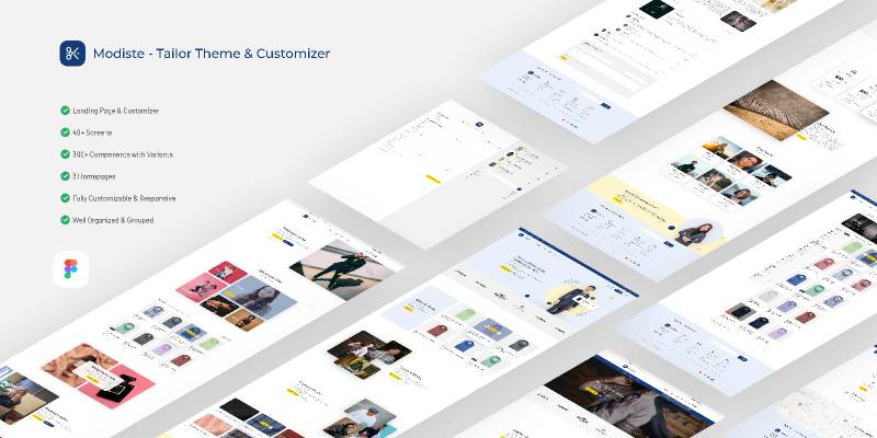 Figma Modiste Tailor Website Template