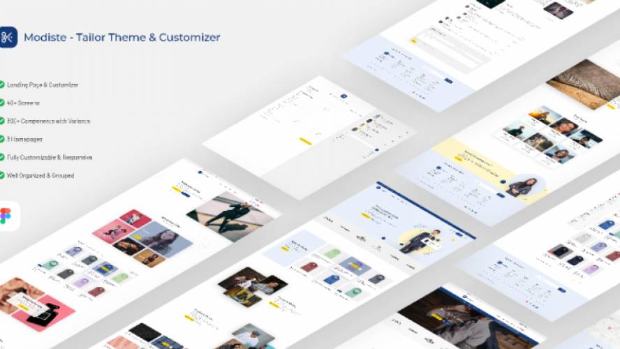 Figma Modiste Tailor Website Template