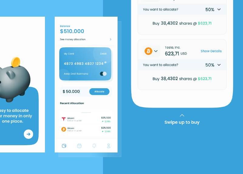 Figma Money Allocations App UI