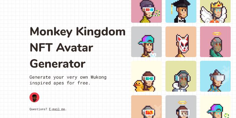 Figma Monkey Kingdom NFT Avatar Generator
