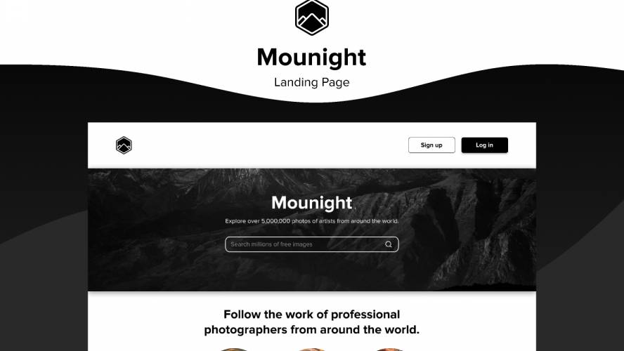 Figma Mounight Landing Page