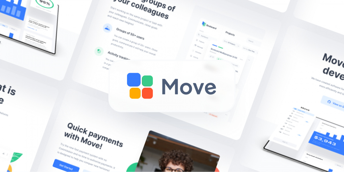 Figma Move Multipurpose Template 2.2 Preview