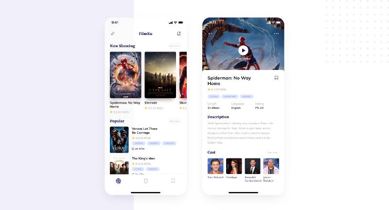 Figma Movie Mobile App UI Design