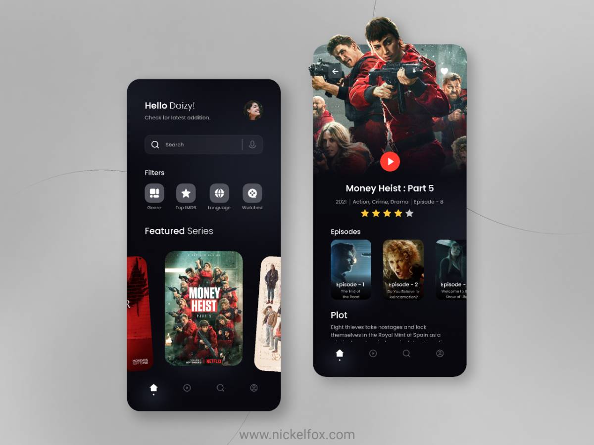 Figma Movie Streaming App Template