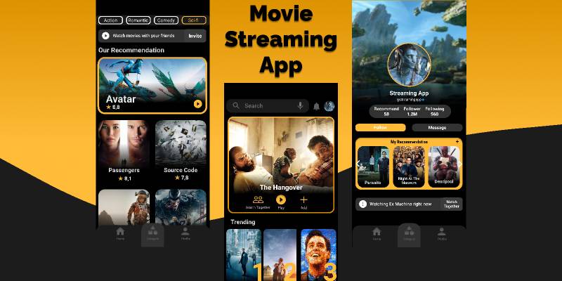 Figma Movie Streaming Mobile App