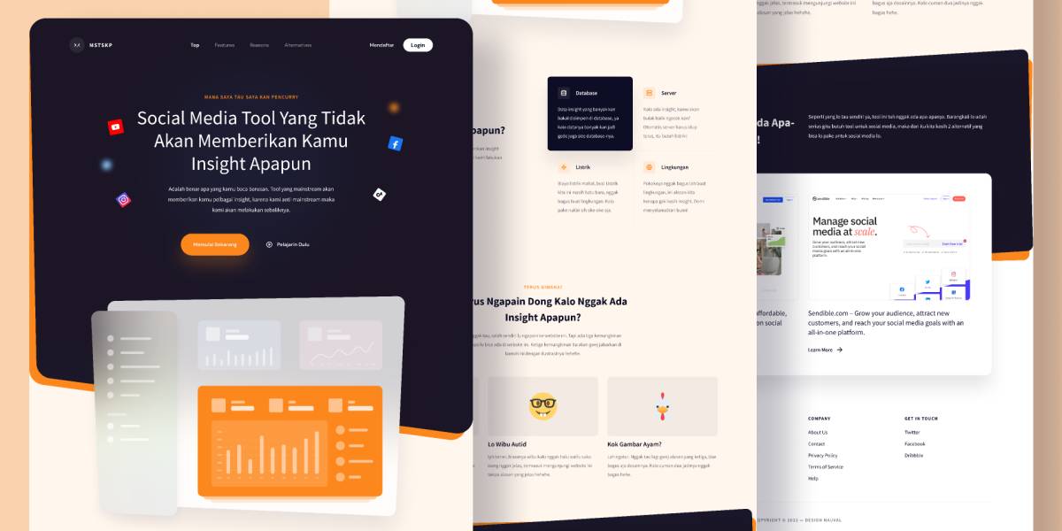 Figma MSTSKP Social Media Tool Landing Page