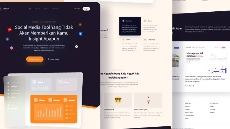 Figma MSTSKP Social Media Tool Landing Page