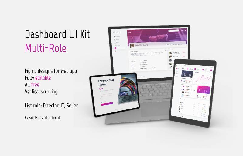Figma Multi-role Dashboard UI Kit