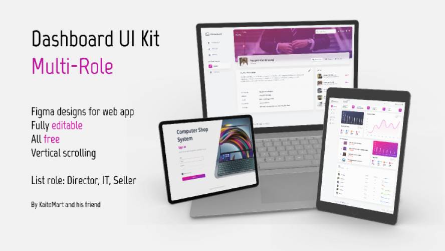 Figma Multi-role Dashboard UI Kit