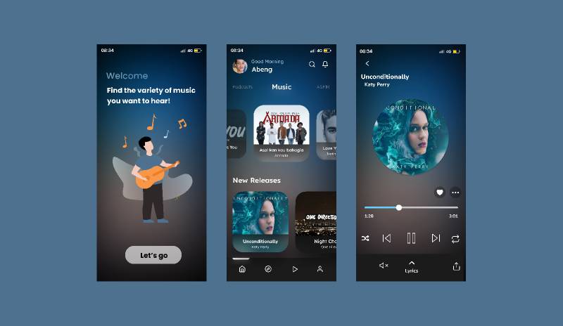 Figma Music App Template