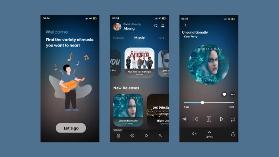 Figma Music App Template