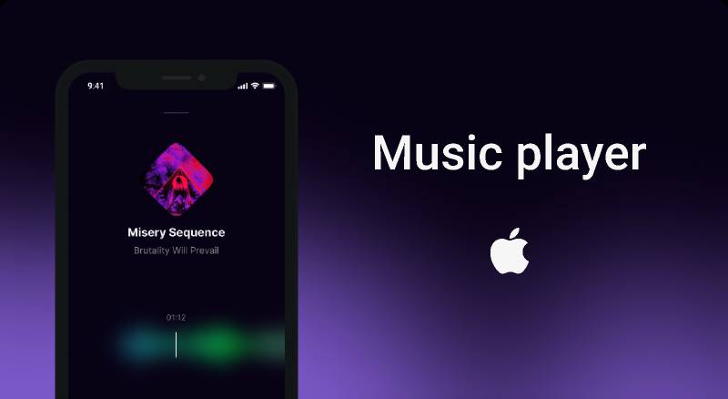 Figma Music player Template