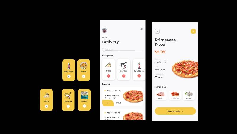 Figma My food app Template