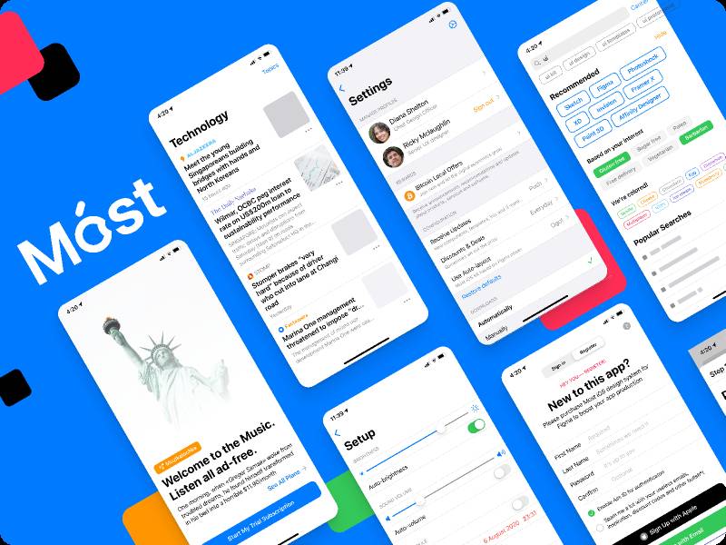 Figma Native iOS13 Design System Template