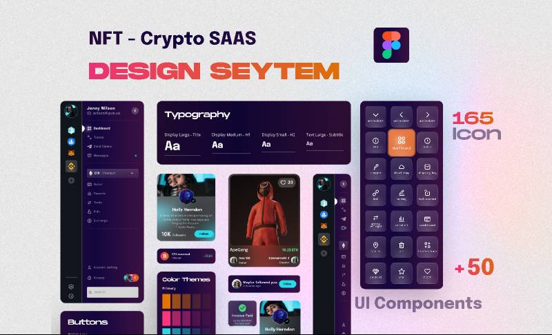 Figma NFT - Crypto SaaS Design System