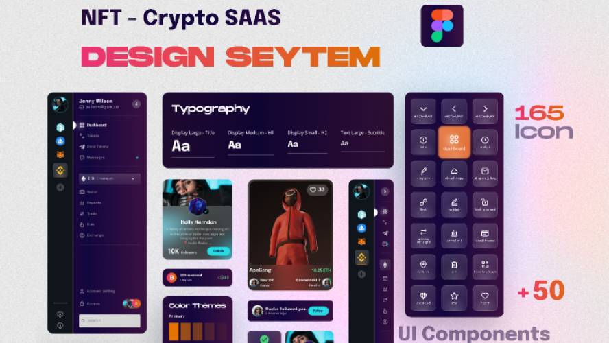 Figma NFT - Crypto SaaS Design System