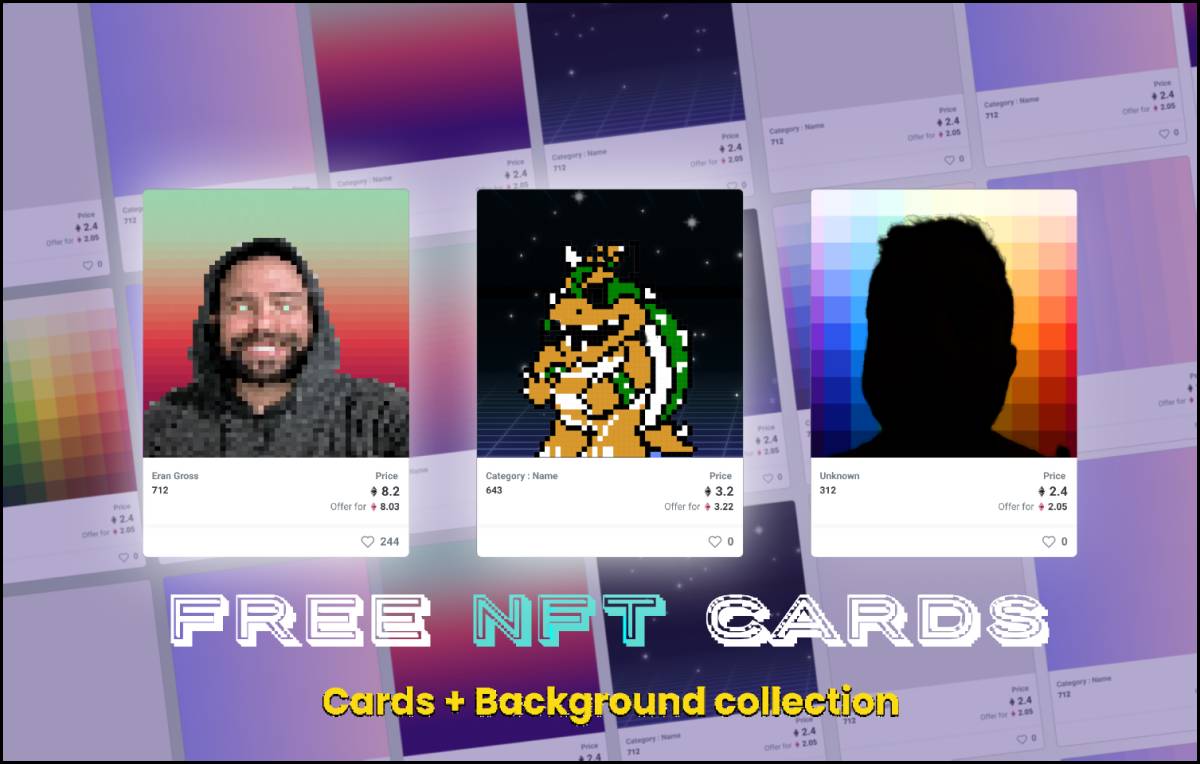 Figma NFT Cards Backgrounds
