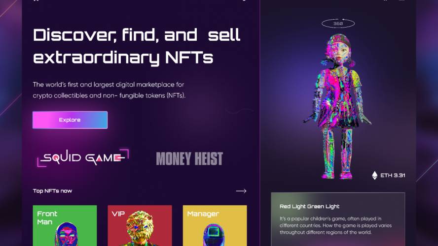 Figma NFT's Marketplace - Squid Game Concept