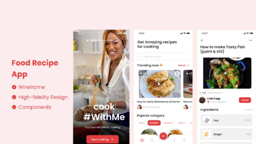 Figma Nigeria Food Recipe App